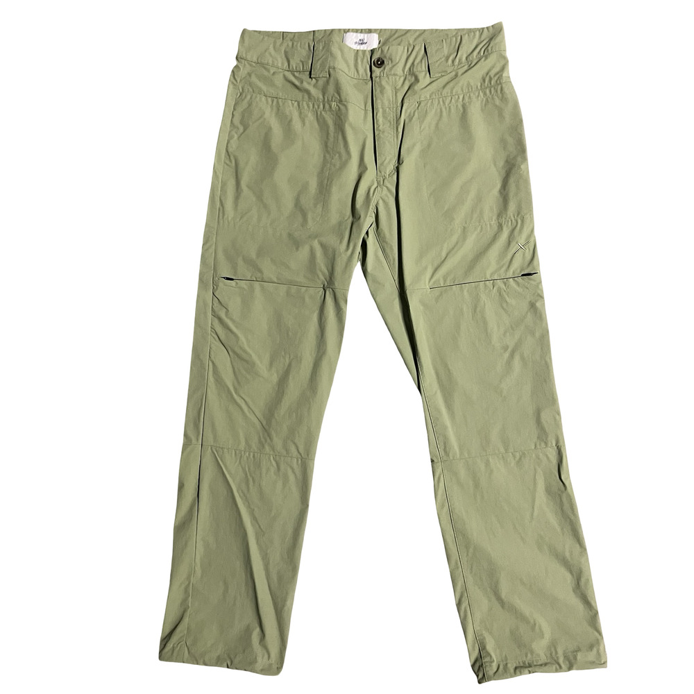 100 Thieves Adventure Cargo Pants Mens 36x30 Green Nylon Stretch Hiking Outdoor